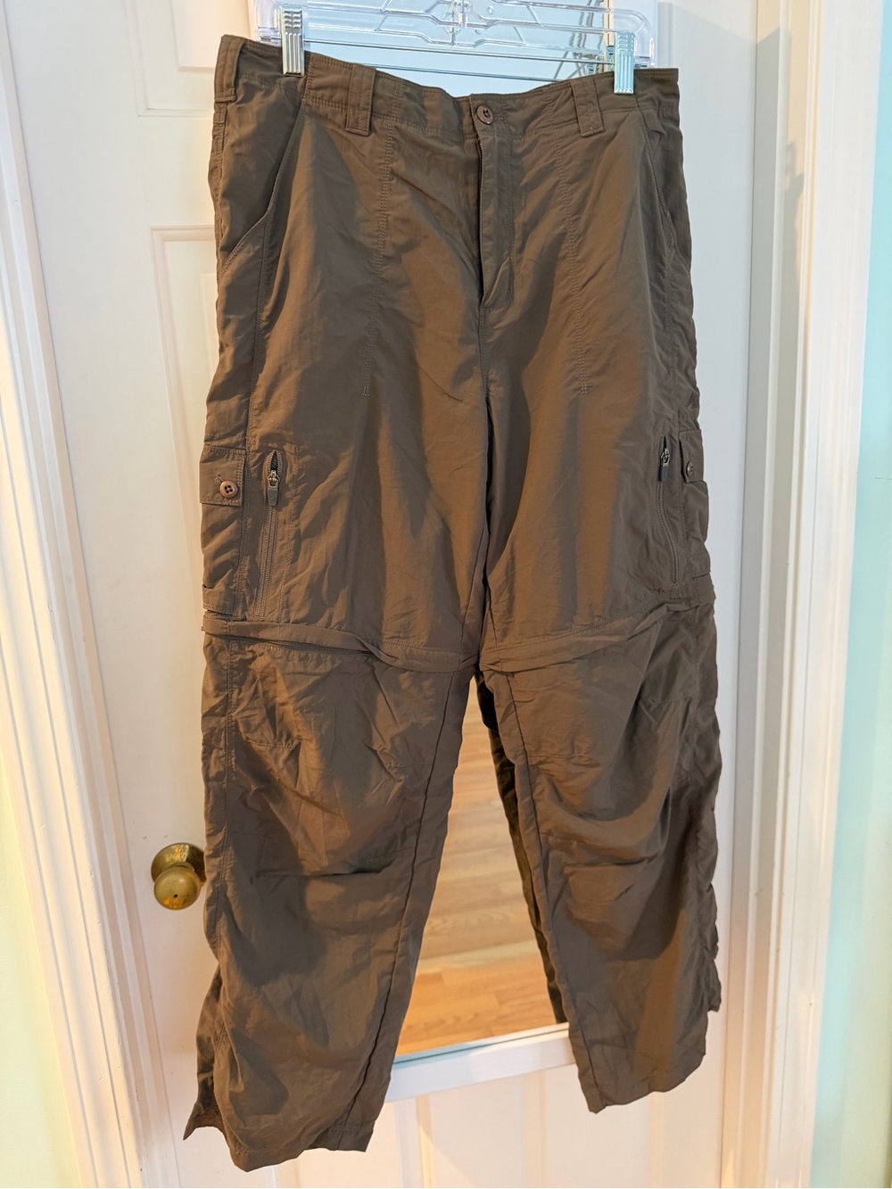 Men's Convertible Cargo Pants - Brown